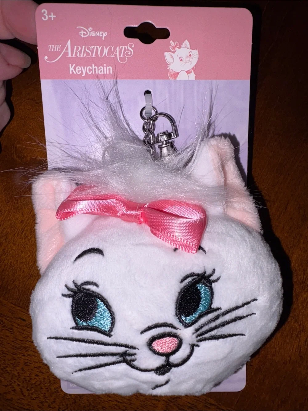 Disney The Aristocats Marie plush keychain NWT